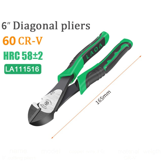 LAOA 9inch Industrial Cutting Pliers Save Effort Diagonal Pliers Electrician - KiwisLove