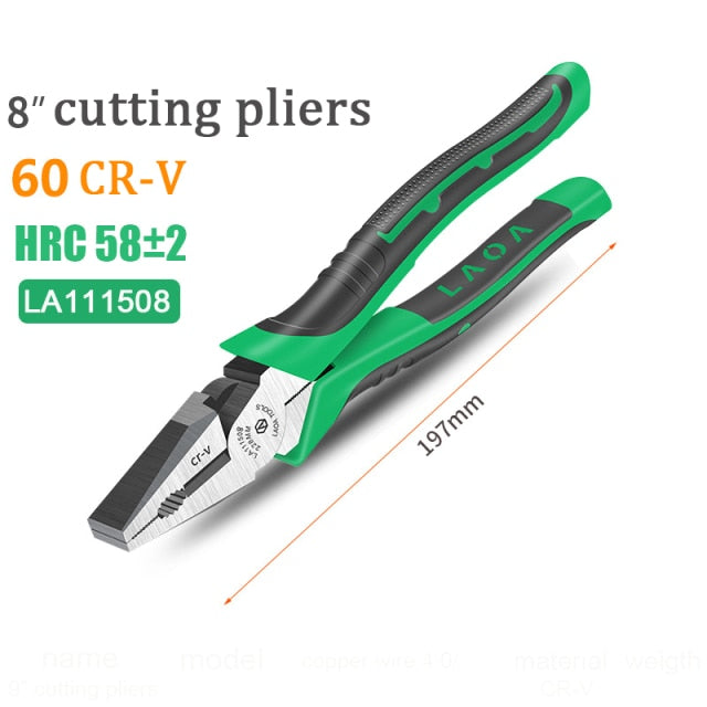 LAOA 9inch Industrial Cutting Pliers Save Effort Diagonal Pliers Electrician - KiwisLove