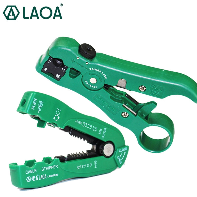 LAOA Multifunctional Wire Stripper Coaxial Cable Stripper Network Stripping Tool Electrical stripper tool - KiwisLove