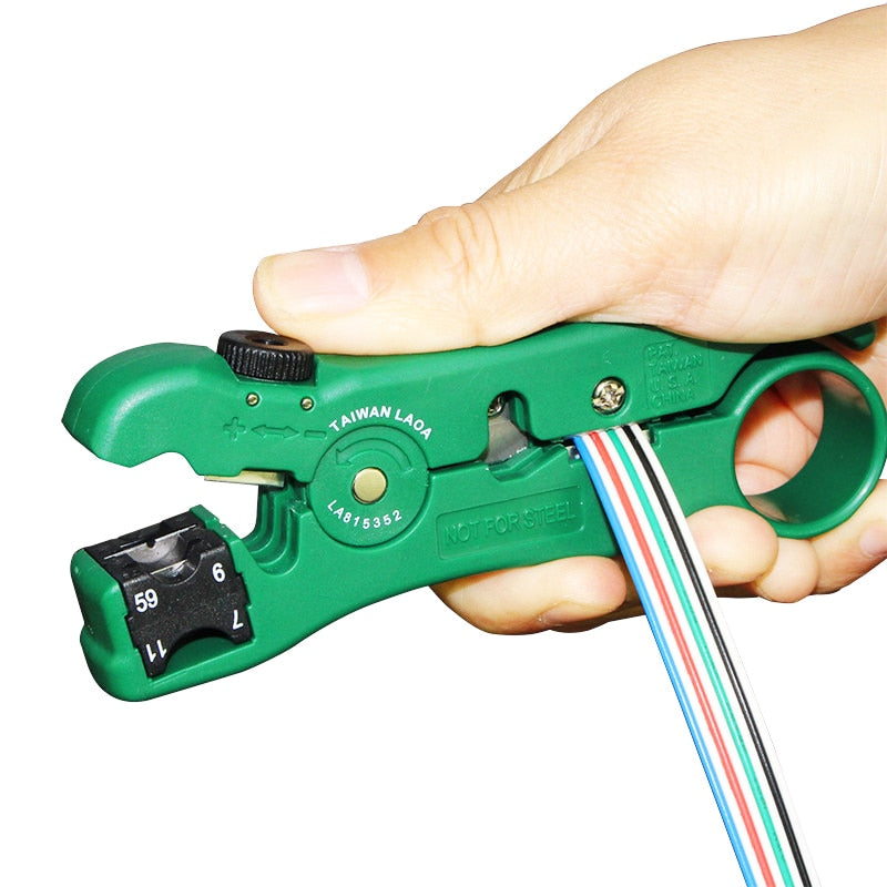 LAOA Multifunctional Wire Stripper Coaxial Cable Stripper Network Stripping Tool Electrical stripper tool - KiwisLove