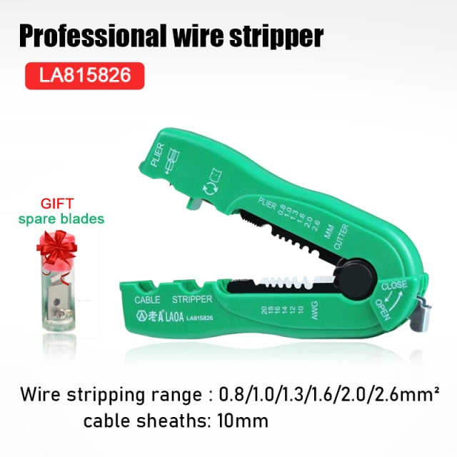 LAOA Multifunctional Wire Stripper Coaxial Cable Stripper Network Stripping Tool Electrical stripper tool - KiwisLove