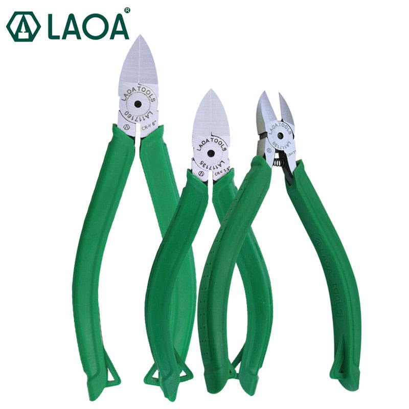 LAOA Plastic Nippers Pliers Soft Handle Diagonal  Electrical Wire Cutting - KiwisLove