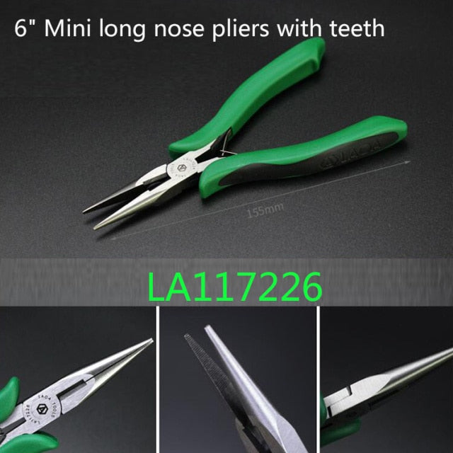 LAOA Mini Pliers Long Nose Pliers Round Flat Nose Nippers Wire Cutter - KiwisLove