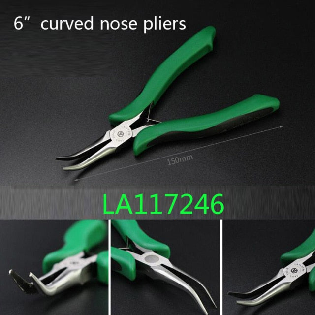 LAOA Mini Pliers Long Nose Pliers Round Flat Nose Nippers Wire Cutter - KiwisLove