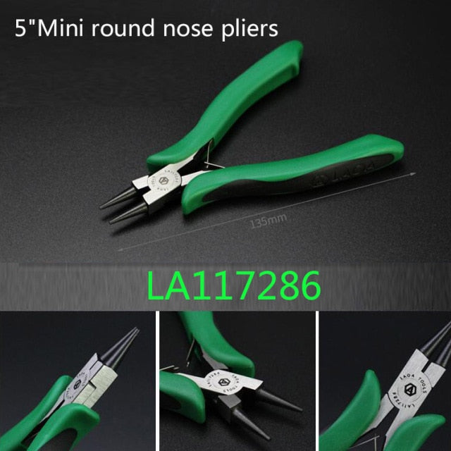 LAOA Mini Pliers Long Nose Pliers Round Flat Nose Nippers Wire Cutter - KiwisLove