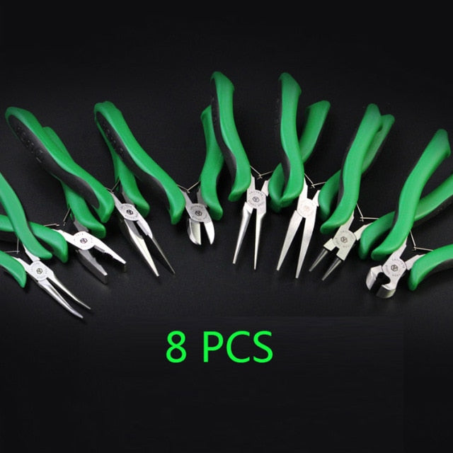LAOA Mini Pliers Long Nose Pliers Round Flat Nose Nippers Wire Cutter - KiwisLove