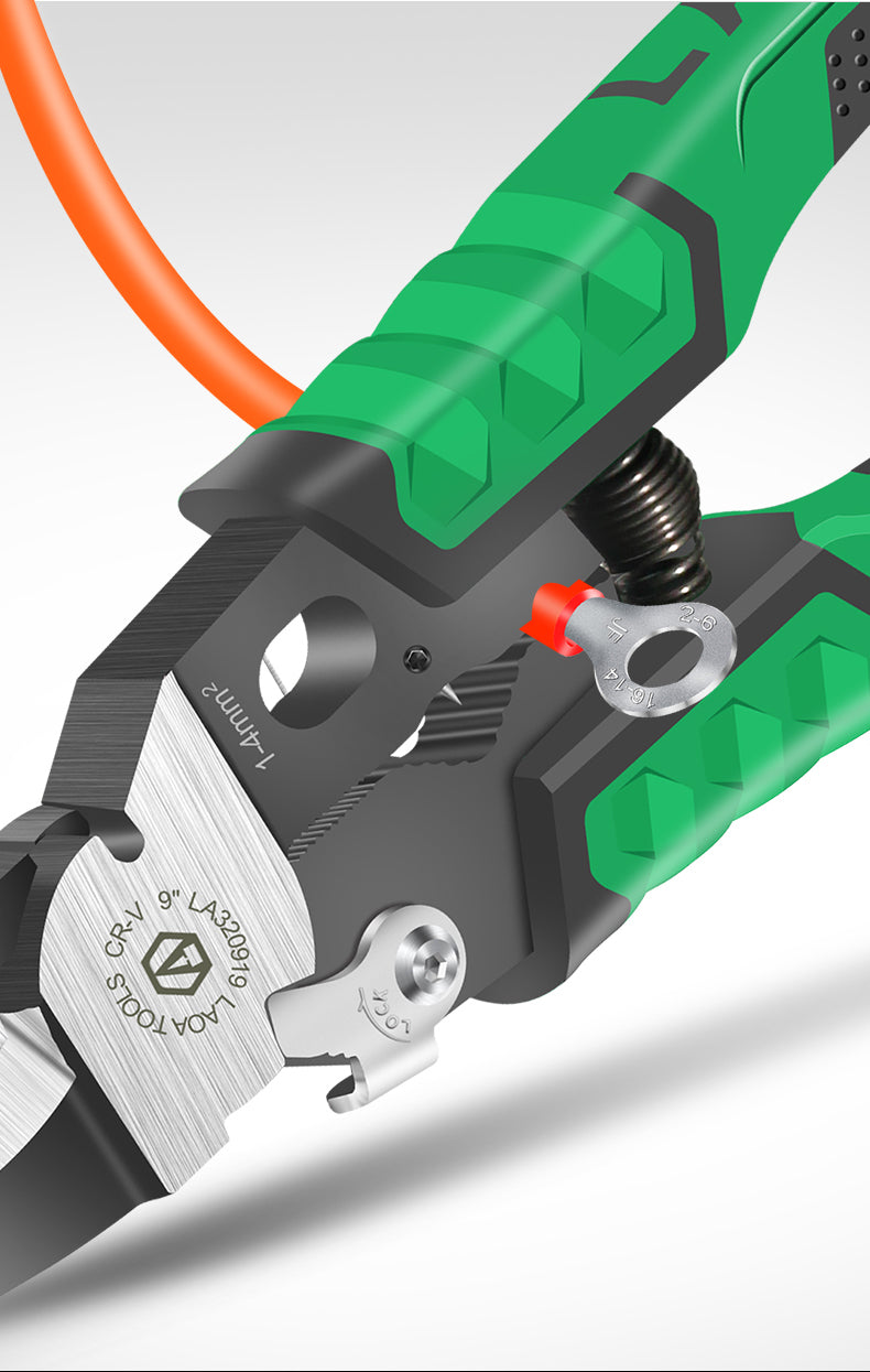 LAOA 9Inch Electrician Pliers Large Needle Nose Pliers for Wire Stripping 9in1 - KiwisLove