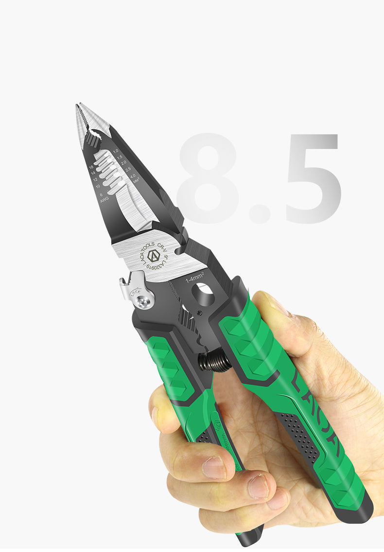 LAOA 9Inch Electrician Pliers Large Needle Nose Pliers for Wire Stripping 9in1 - KiwisLove