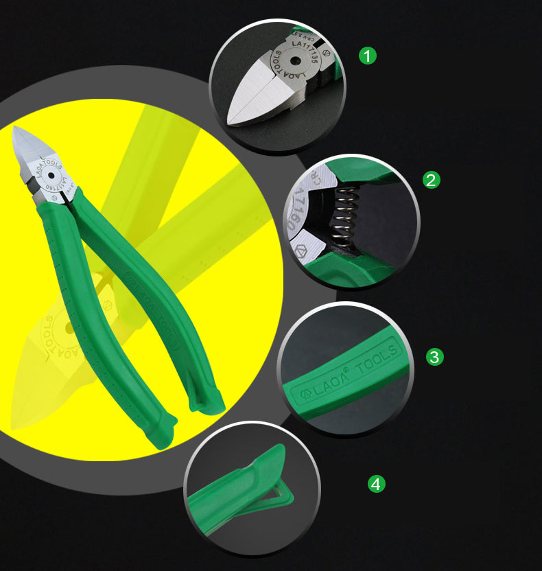 LAOA Plastic Nippers Pliers Soft Handle Diagonal  Electrical Wire Cutting - KiwisLove