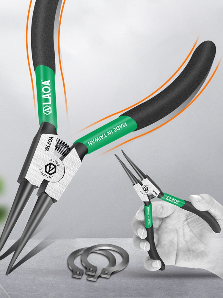 LAOA 5inch 7inch Circlip Pliers Snap Ring Circlip Pliers Spring Clamp - KiwisLove