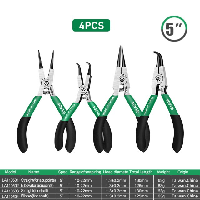 LAOA 5inch 7inch Circlip Pliers Snap Ring Circlip Pliers Spring Clamp - KiwisLove