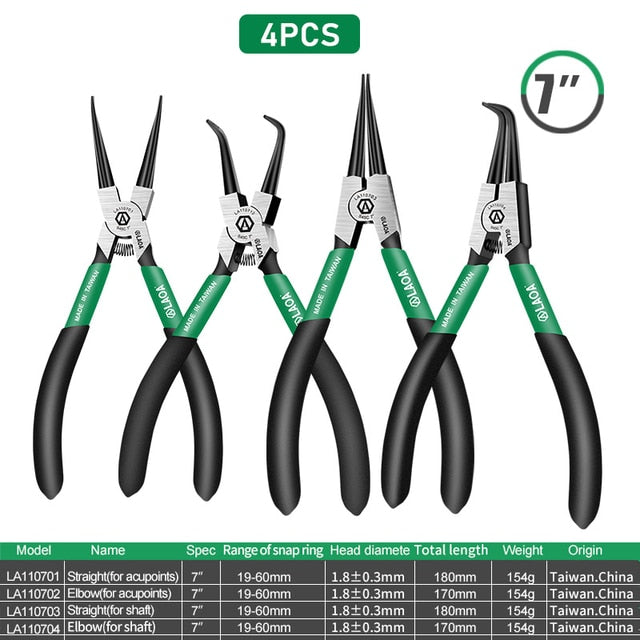 LAOA 5inch 7inch Circlip Pliers Snap Ring Circlip Pliers Spring Clamp - KiwisLove
