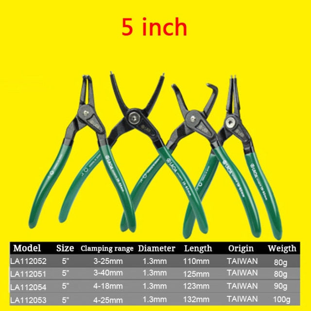 LAOA 5/7 inch Circlip Plier Shaft Clamp Ring pliers Retainer pliers - KiwisLove