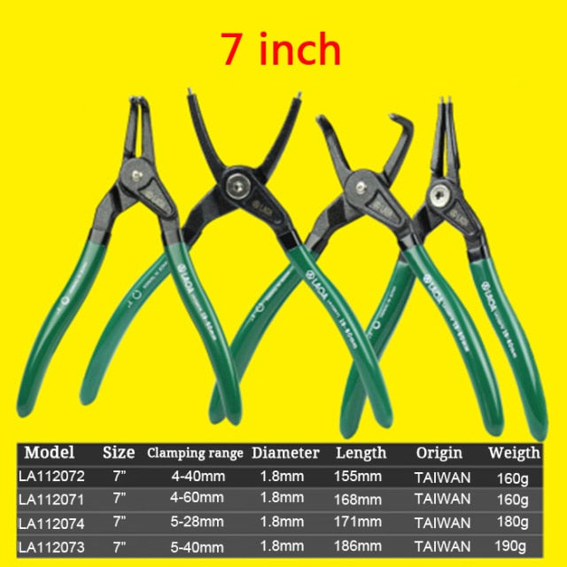 LAOA 5/7 inch Circlip Plier Shaft Clamp Ring pliers Retainer pliers - KiwisLove