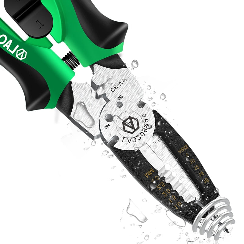 LAOA 9inch Multifunctional Long Nose Pliers Electrician Wire stripping 6IN1 - KiwisLove
