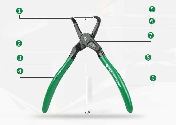 LAOA 5/7 inch Circlip Plier Shaft Clamp Ring pliers Retainer pliers - KiwisLove