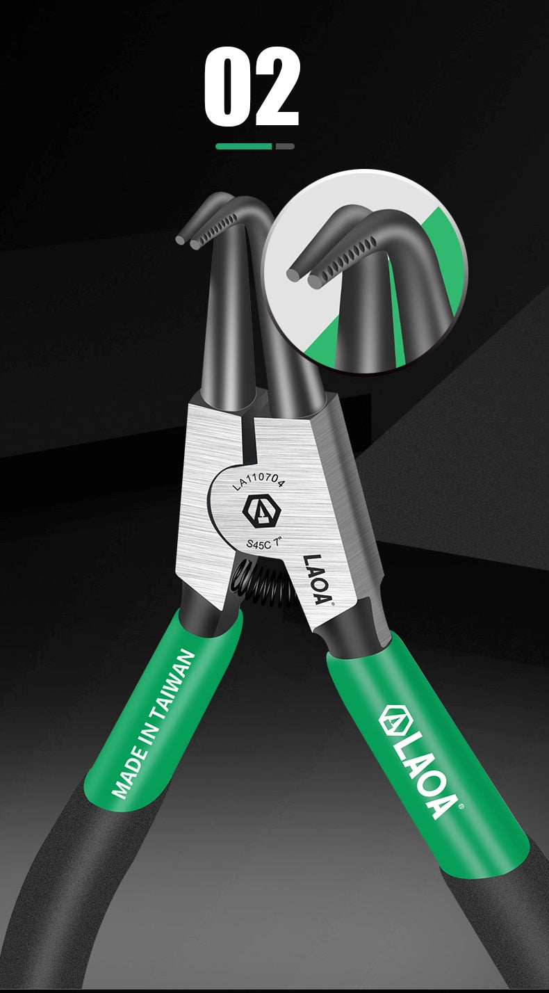 LAOA 5inch 7inch Circlip Pliers Snap Ring Circlip Pliers Spring Clamp - KiwisLove