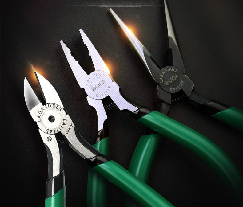 LAOA 5inch  Mini Pliers Wire Cutter Long Nose Pliers Jewelry Crimping - KiwisLove