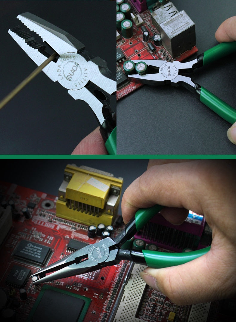 LAOA 5inch  Mini Pliers Wire Cutter Long Nose Pliers Jewelry Crimping - KiwisLove