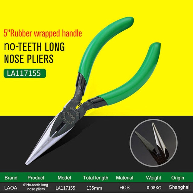 LAOA 5inch  Mini Pliers Wire Cutter Long Nose Pliers Jewelry Crimping - KiwisLove