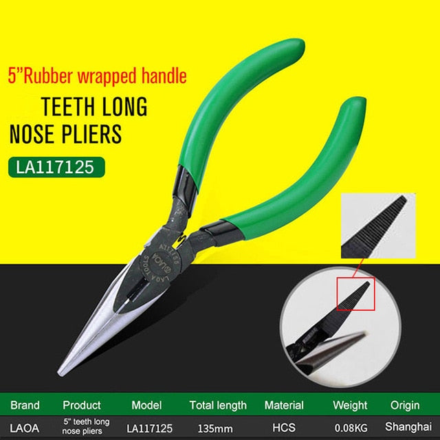 LAOA 5inch  Mini Pliers Wire Cutter Long Nose Pliers Jewelry Crimping - KiwisLove