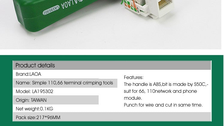LAOA  Impact Punch Down Tool 100/88 impact pliers bending end suture - KiwisLove