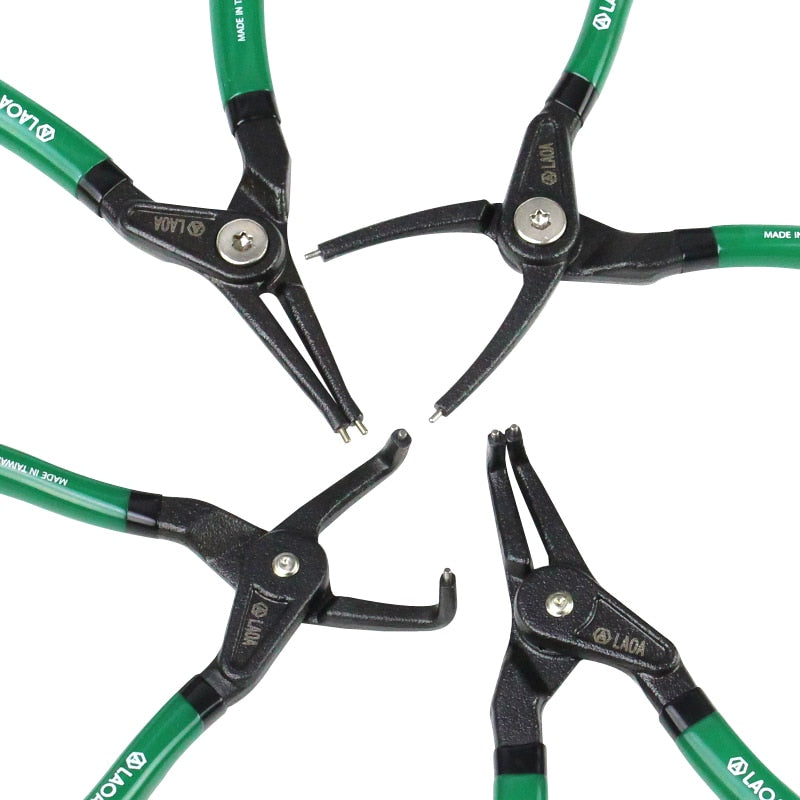 LAOA 7 Inch Circlip Plier Shaft Clamp Ring Pliers Retainer Pliers - KiwisLove