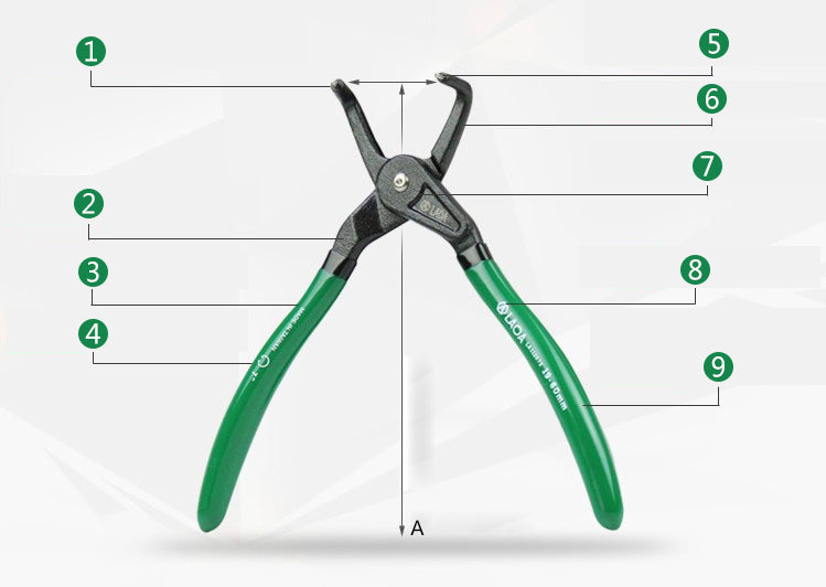 LAOA 7 Inch Circlip Plier Shaft Clamp Ring Pliers Retainer Pliers - KiwisLove
