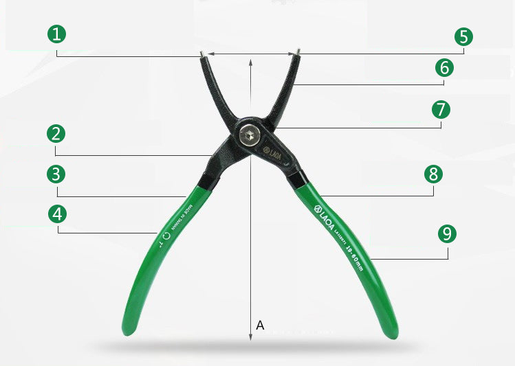 LAOA 7 Inch Circlip Plier Shaft Clamp Ring Pliers Retainer Pliers - KiwisLove
