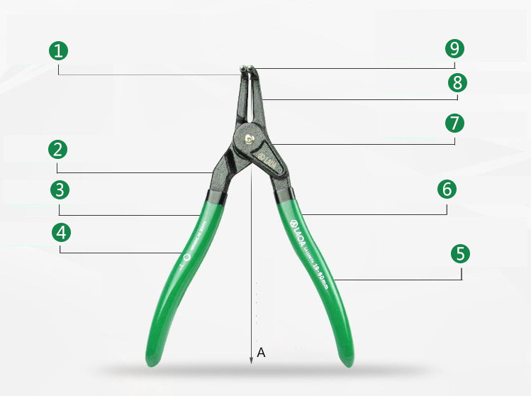 LAOA 7 Inch Circlip Plier Shaft Clamp Ring Pliers Retainer Pliers - KiwisLove