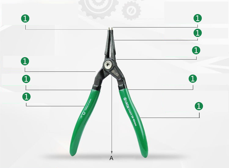 LAOA 7 Inch Circlip Plier Shaft Clamp Ring Pliers Retainer Pliers - KiwisLove