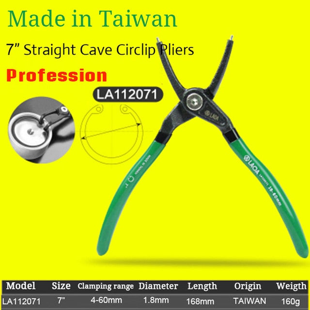 LAOA 7 Inch Circlip Plier Shaft Clamp Ring Pliers Retainer Pliers - KiwisLove