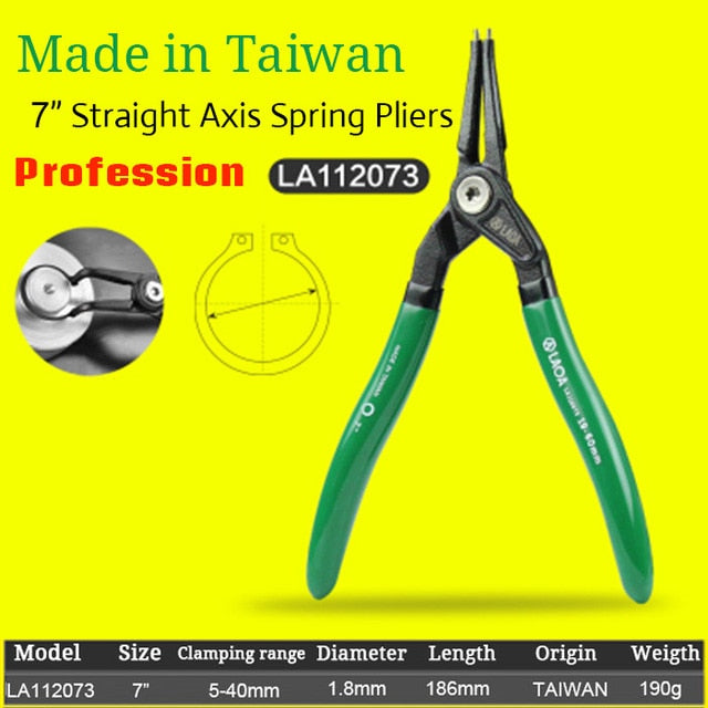 LAOA 7 Inch Circlip Plier Shaft Clamp Ring Pliers Retainer Pliers - KiwisLove