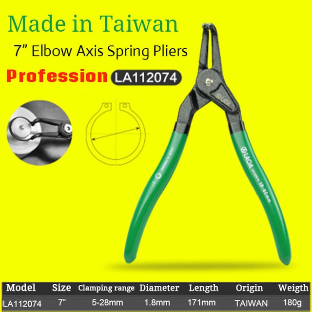 LAOA 7 Inch Circlip Plier Shaft Clamp Ring Pliers Retainer Pliers - KiwisLove
