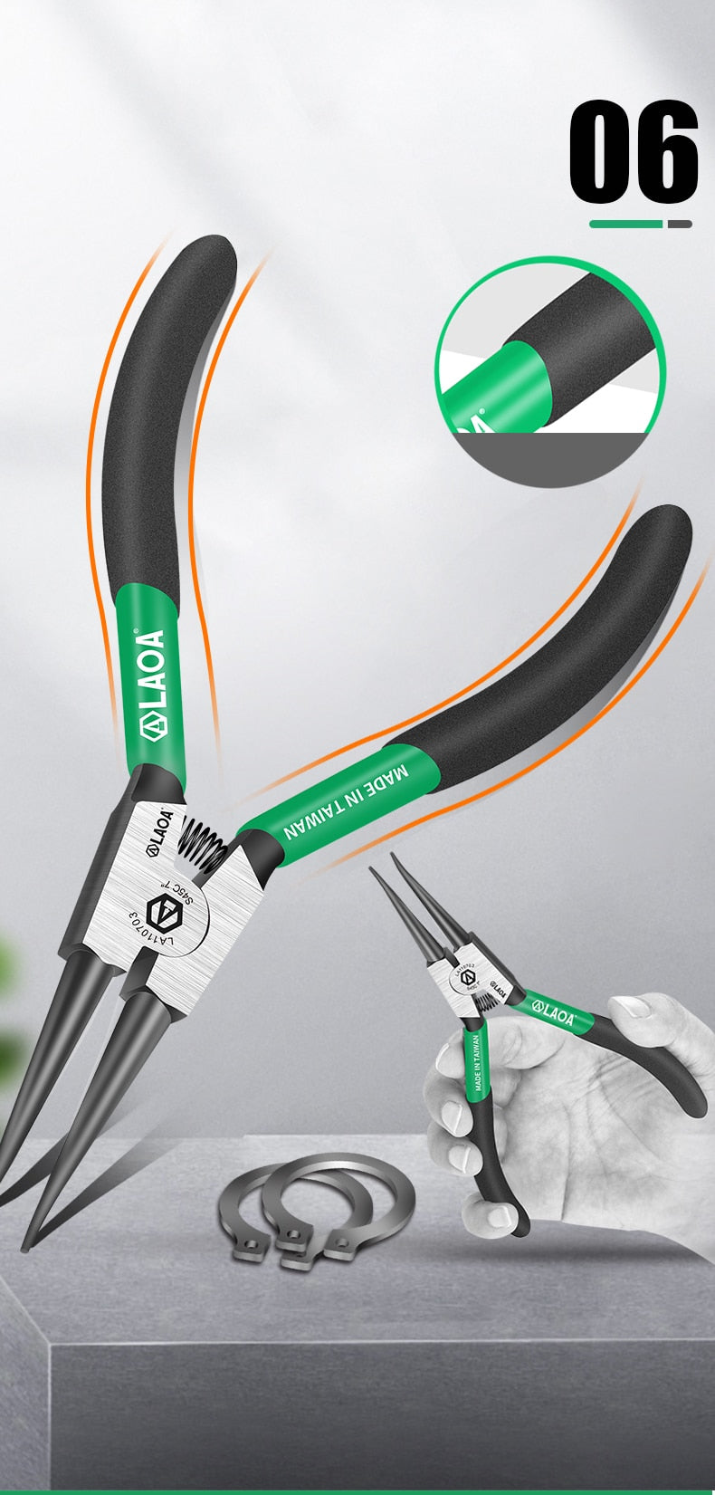 LAOA Circlip Clamp Circlip Pliers Snap Ring Circlip Pliers Spring Clamp - KiwisLove