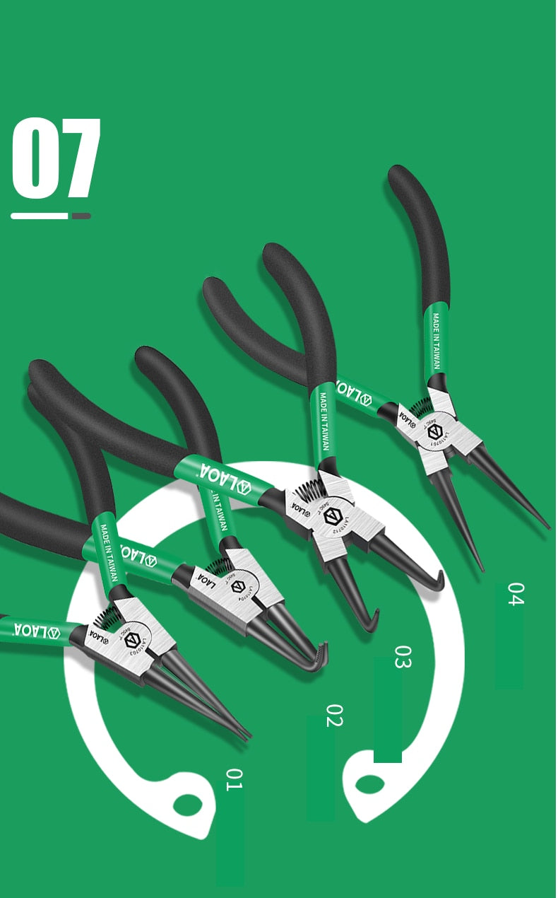 LAOA Circlip Clamp Circlip Pliers Snap Ring Circlip Pliers Spring Clamp - KiwisLove