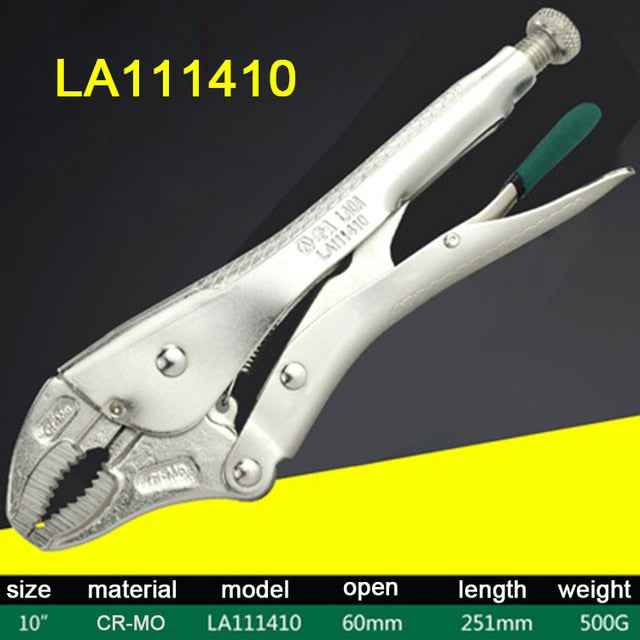LAOA Locking Pliers Cr-Mo Material Round Nose Locking Tool Water Pipe Wrench - KiwisLove