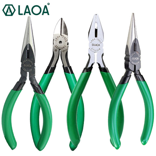 LAOA 4pcs Mini Cutting Pliers Diagonal Cutting 5inch Long Nose Jewelry - KiwisLove