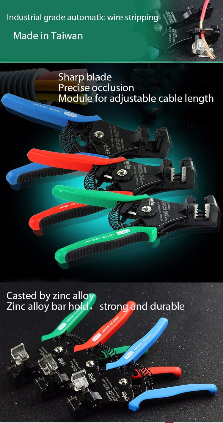 LAOA Automatic Wire Stripper Cable Shear Pliers Professional Electric - KiwisLove