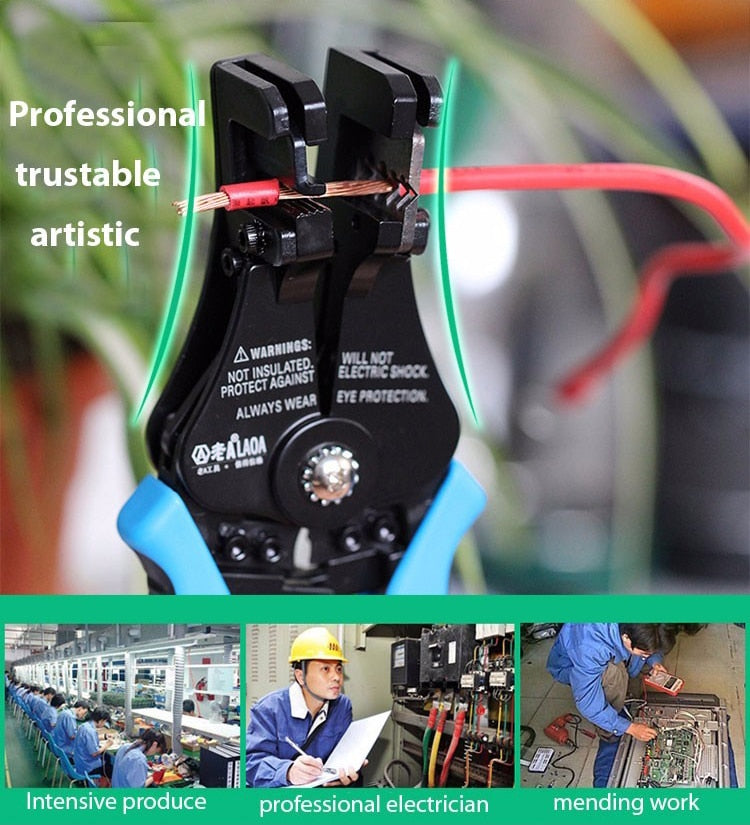 LAOA Automatic Wire Stripper Cable Shear Pliers Professional Electric - KiwisLove