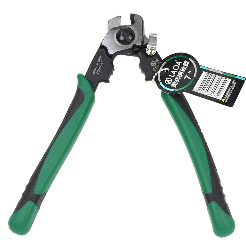 LAOA 7inch Wire Rope Scissors Wire Cutter Multifunction CR-MO - KiwisLove