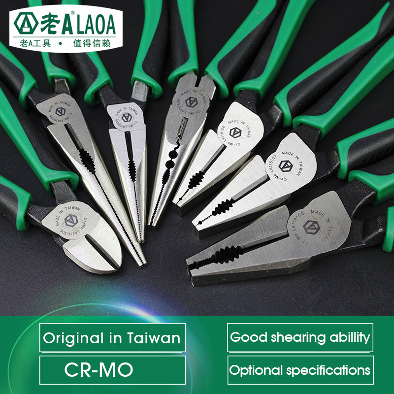 LAOA Pliers CR-MO Combination Pliers Long Nose Fishing Pliers Wire Cutter - KiwisLove