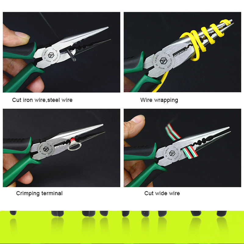 LAOA Pliers CR-MO Combination Pliers Long Nose Fishing Pliers Wire Cutter - KiwisLove