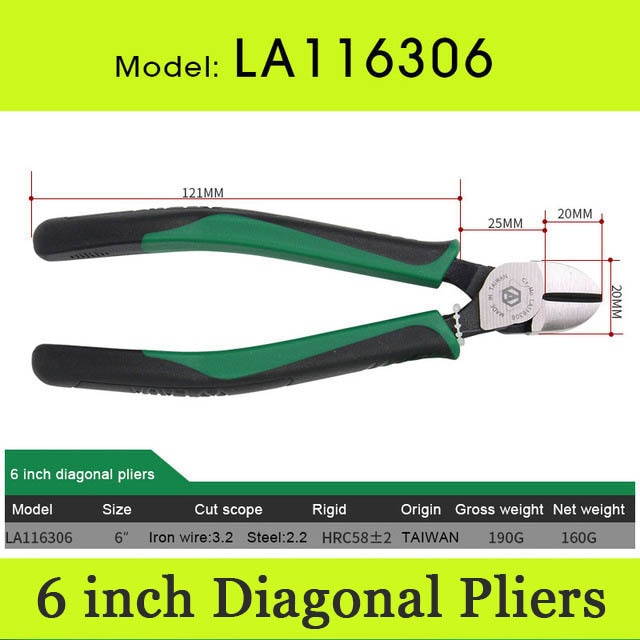 LAOA Pliers CR-MO Combination Pliers Long Nose Fishing Pliers Wire Cutter - KiwisLove