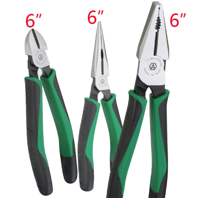 LAOA Pliers CR-MO Combination Pliers Long Nose Fishing Pliers Wire Cutter - KiwisLove