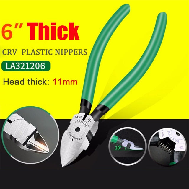 LAOA 6" Diagonal Cutting Pliers Plastic Nippers - KiwisLove