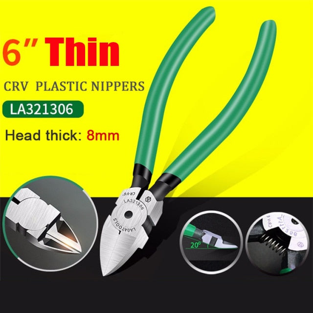 LAOA 6" Diagonal Cutting Pliers Plastic Nippers - KiwisLove