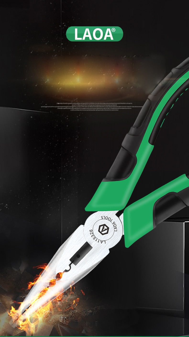 LAOA 6inch Fishing Pliers Multi-function Needle Nose Pliers Long Nose Pliers - KiwisLove