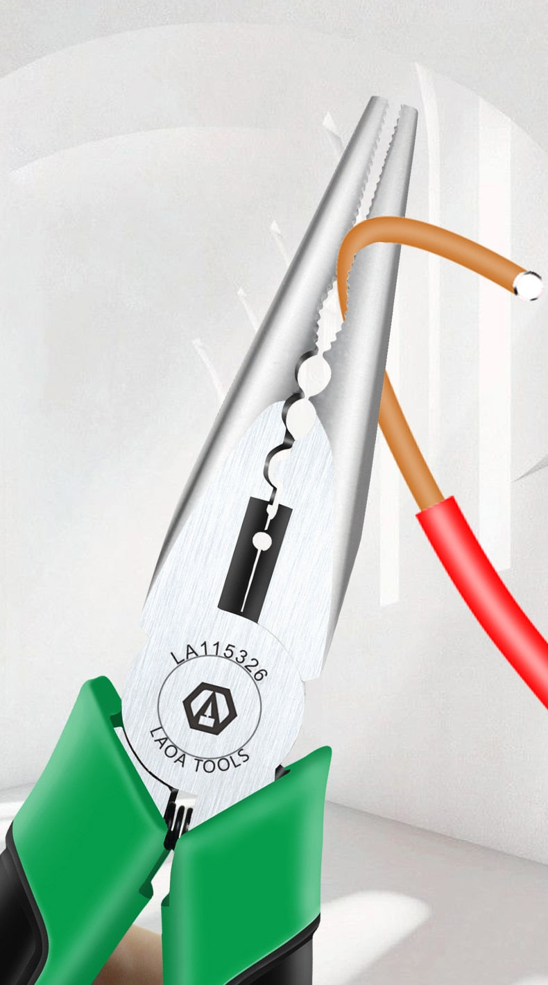 LAOA 6inch Fishing Pliers Multi-function Needle Nose Pliers Long Nose Pliers - KiwisLove