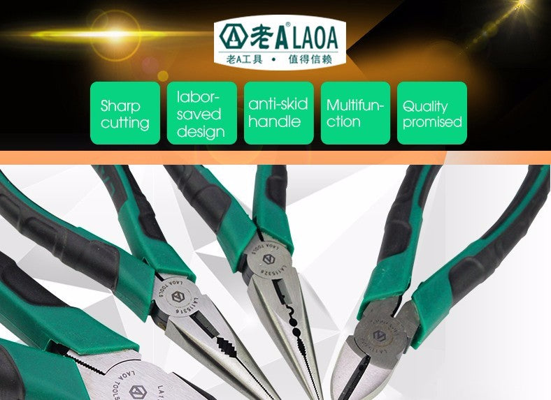 LAOA 6 Inch CR-V Diagonal Pliers Multi Tools Cutting Nippers Electrician - KiwisLove